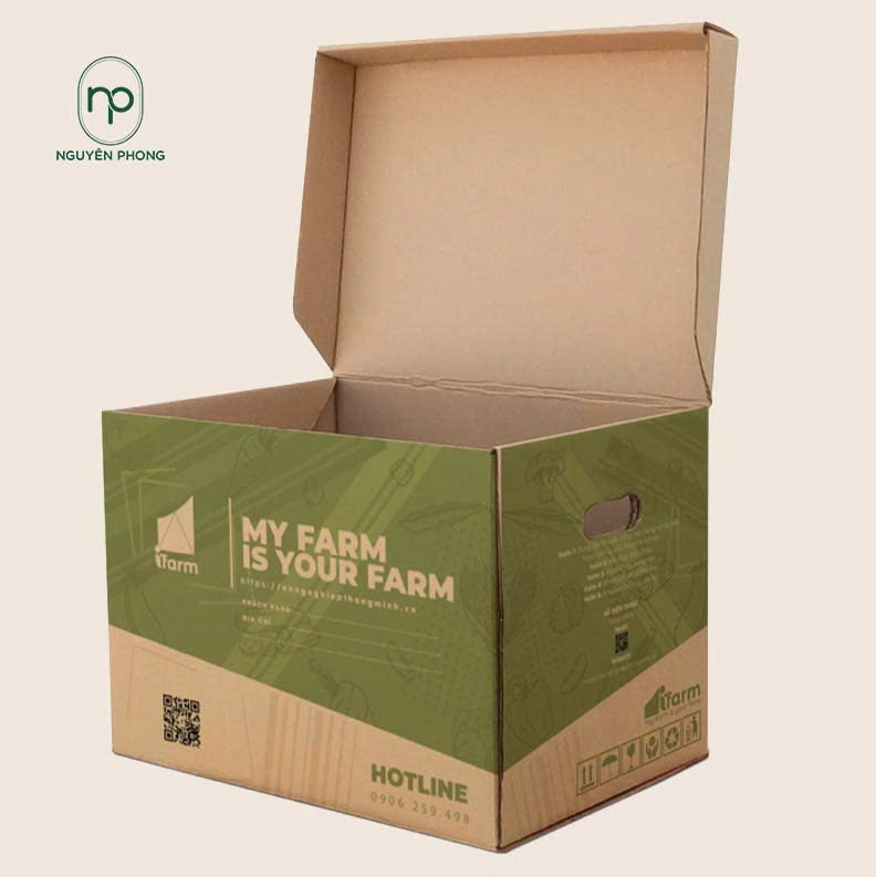In thùng carton đựng nông sản